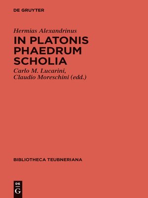 cover image of In Platonis Phaedrum Scholia